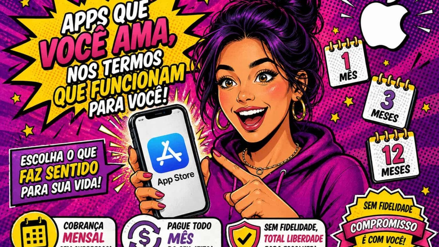 Nova assinatura mensal com compromisso anual na App Store