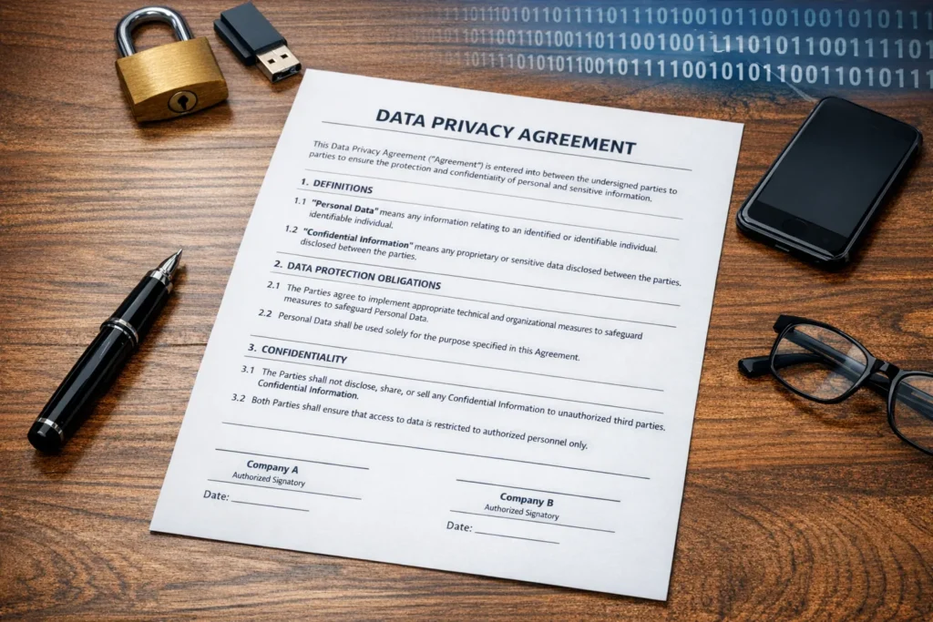 data privacy contract