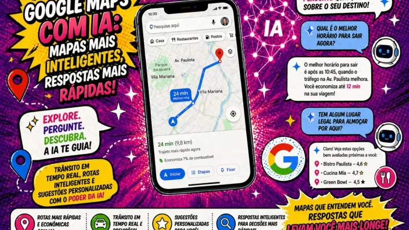 Google Maps com IA: veja o que vai mudar no app