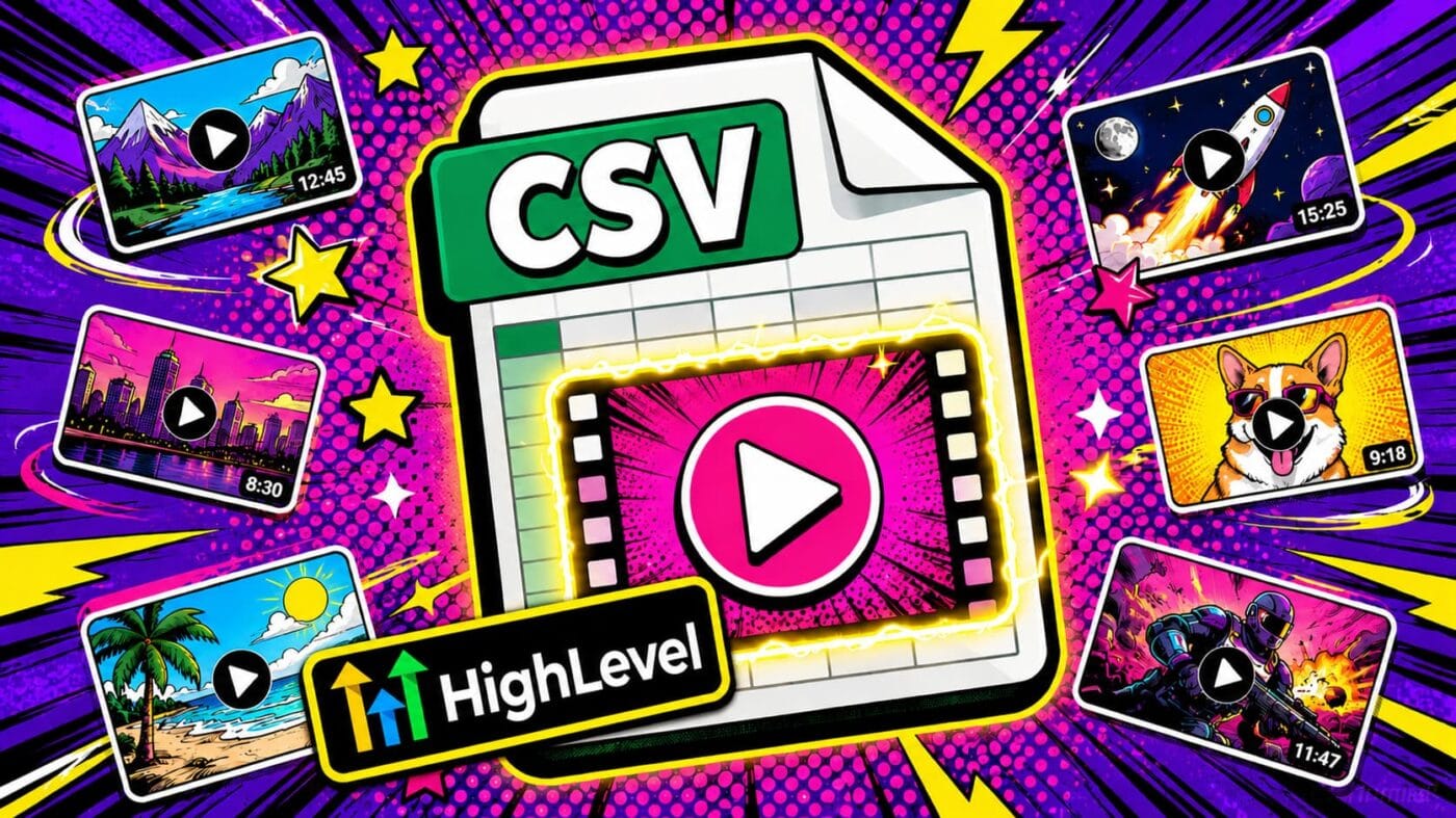 Go High Level Social Planner: Thumbnails no CSV