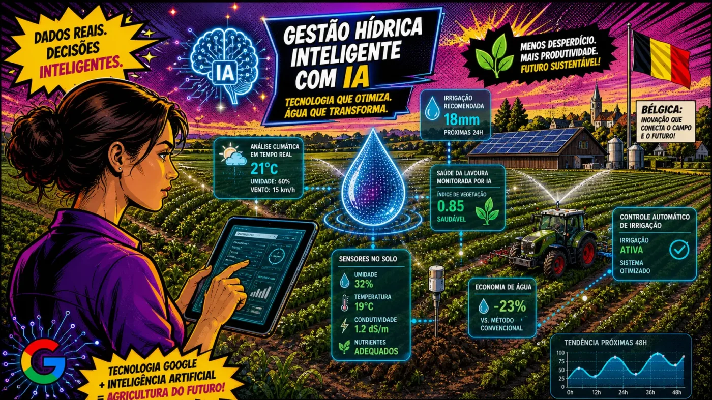 IA na Agricultura: Como o Google Ajuda Fazendas a Economizar Água