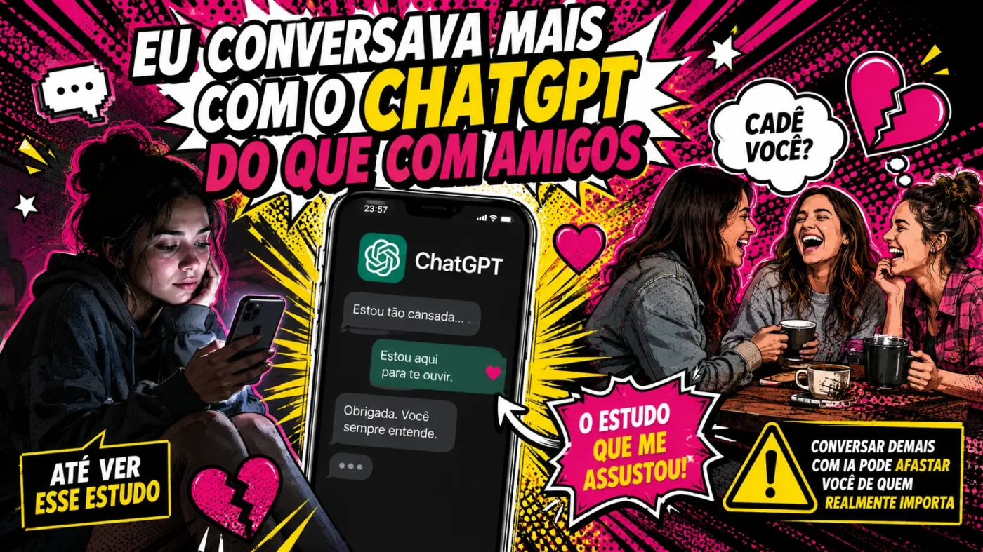 Eu conversava mais com o ChatGPT do que com amigos