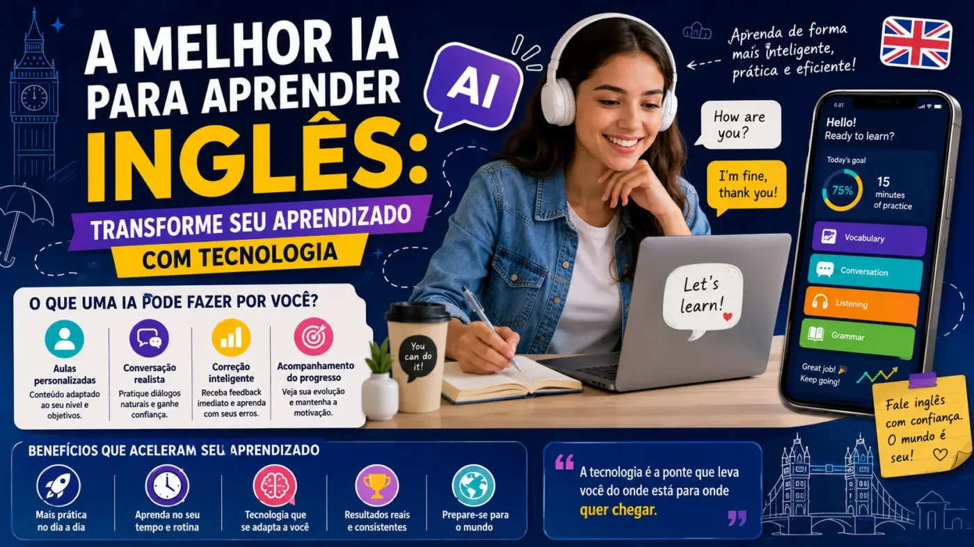 A Melhor IA para Aprender Inglês: Transforme Seu Aprendizado com Tecnologia