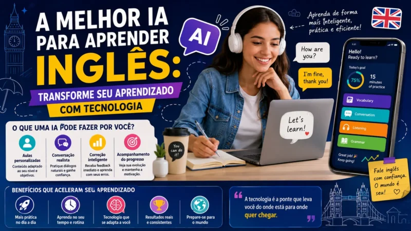 A Melhor IA para Aprender Inglês: Transforme Seu Aprendizado com Tecnologia