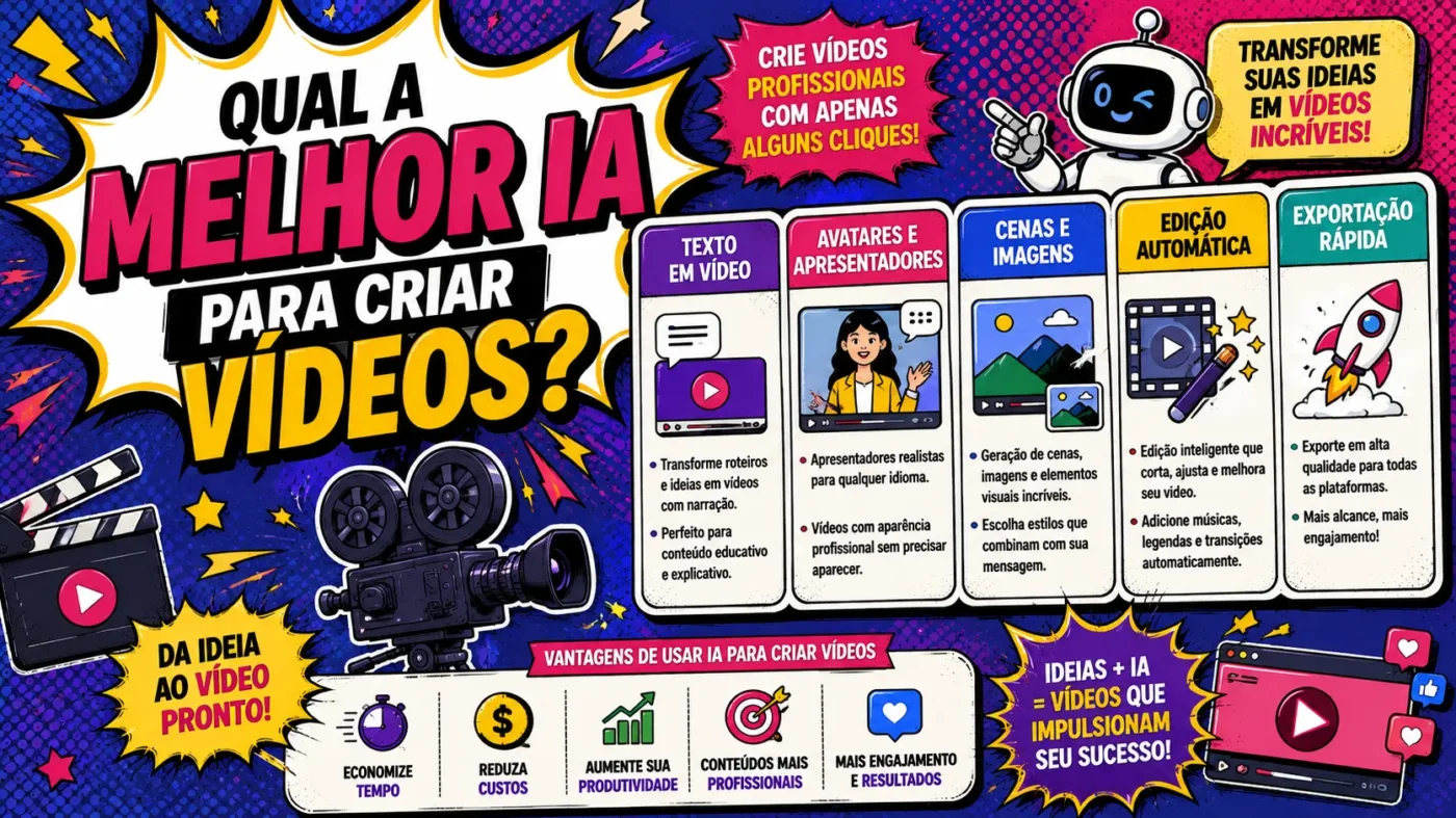 Qual a Melhor IA para Criar Vídeos: Descubra as Melhores Ferramentas