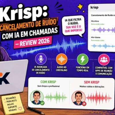 Krisp 2026: Vale a Pena o Cancelamento de Ruído com IA?