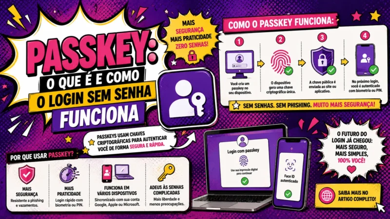 Passkey: O Que é e Como o Login Sem Senha Funciona