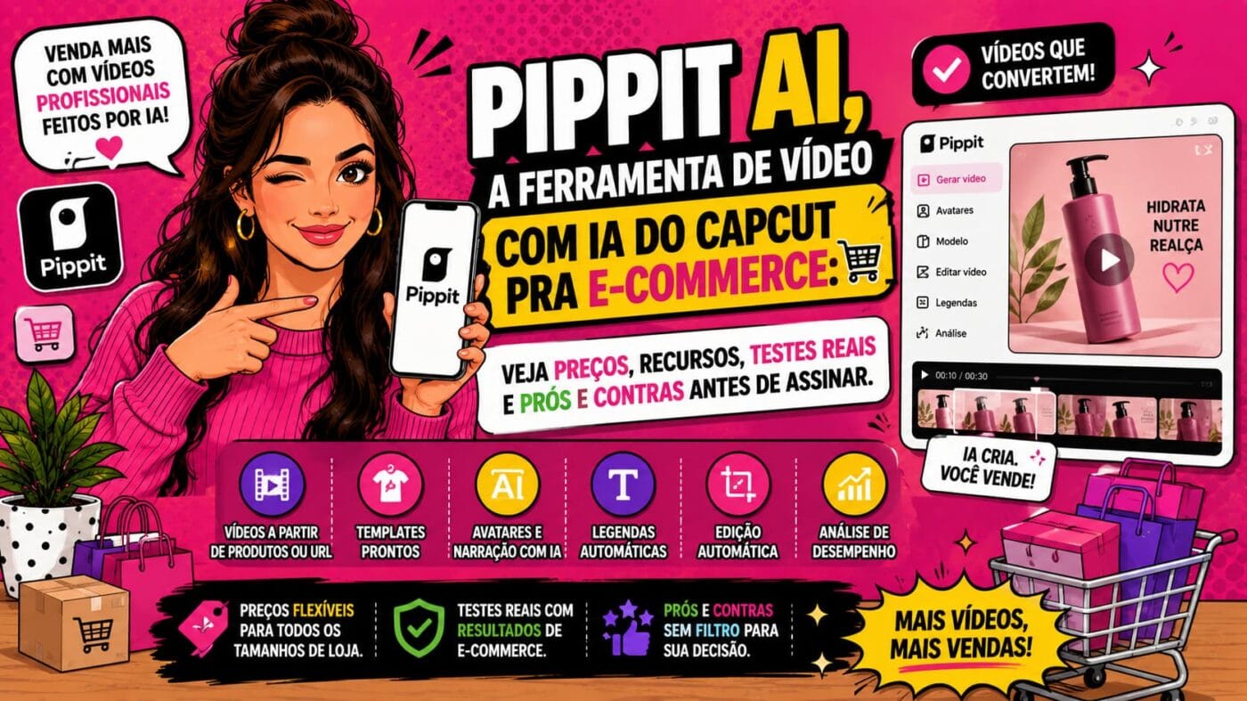 Pippit AI: Vale a Pena o Gerador de Vídeo de Marketing?