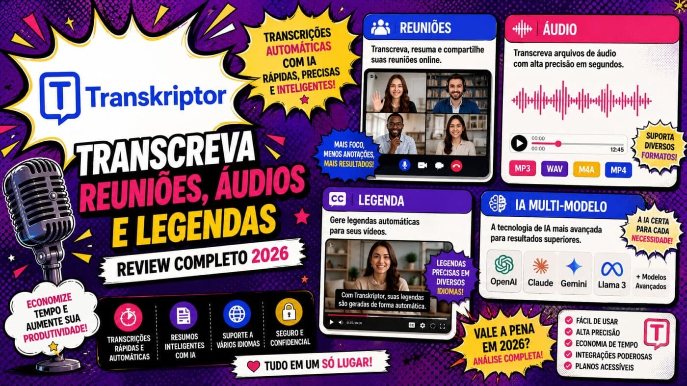 Transkriptor Review 2026: Vale a Pena Essa IA de Transcrição?